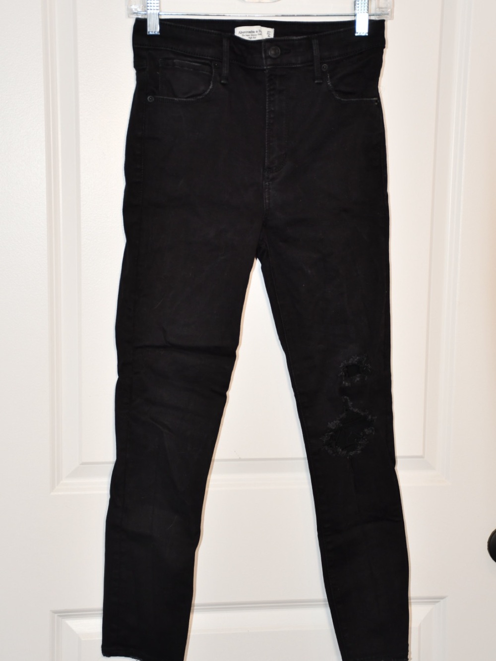 Abercrombie & Fitch Black Super Skinny High-Rise Jeans